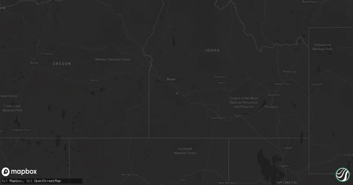 Hail map on April 4, 2024