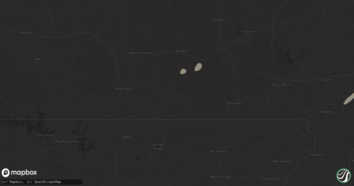 Hail map in Alton, MO on April 4, 2025