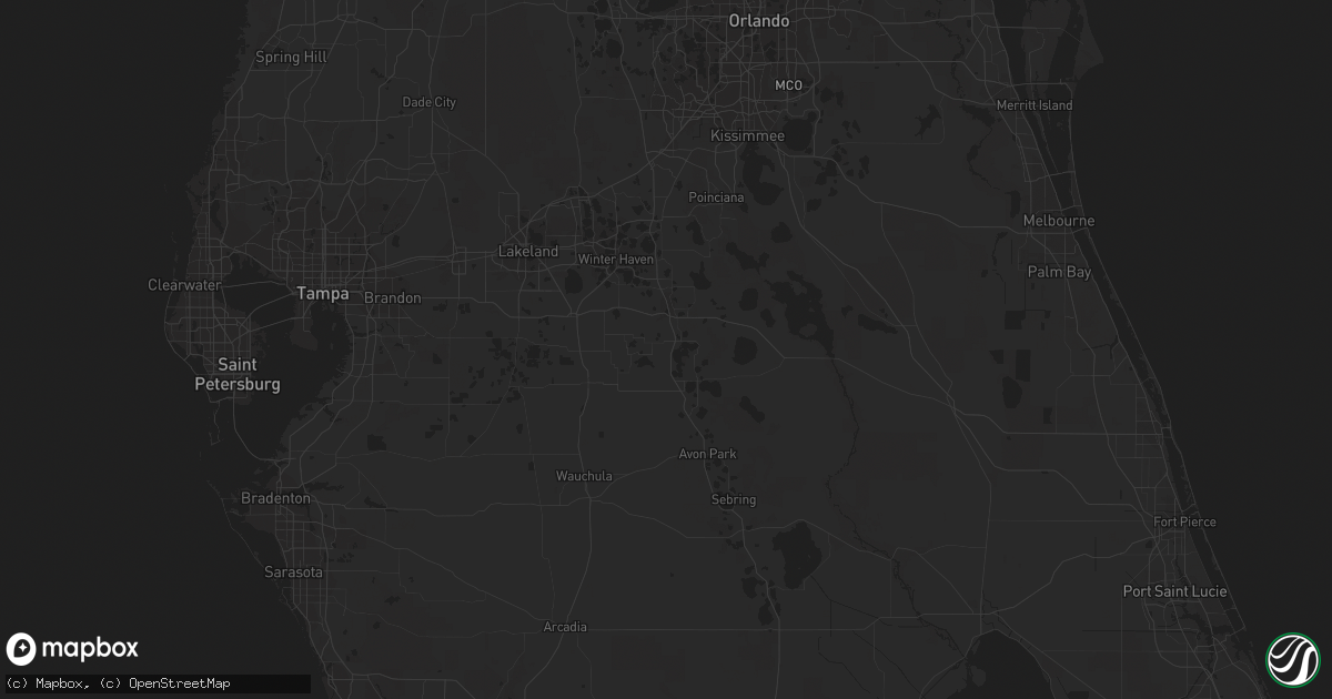 Hail map in Sorrento, FL on April 5, 2011
