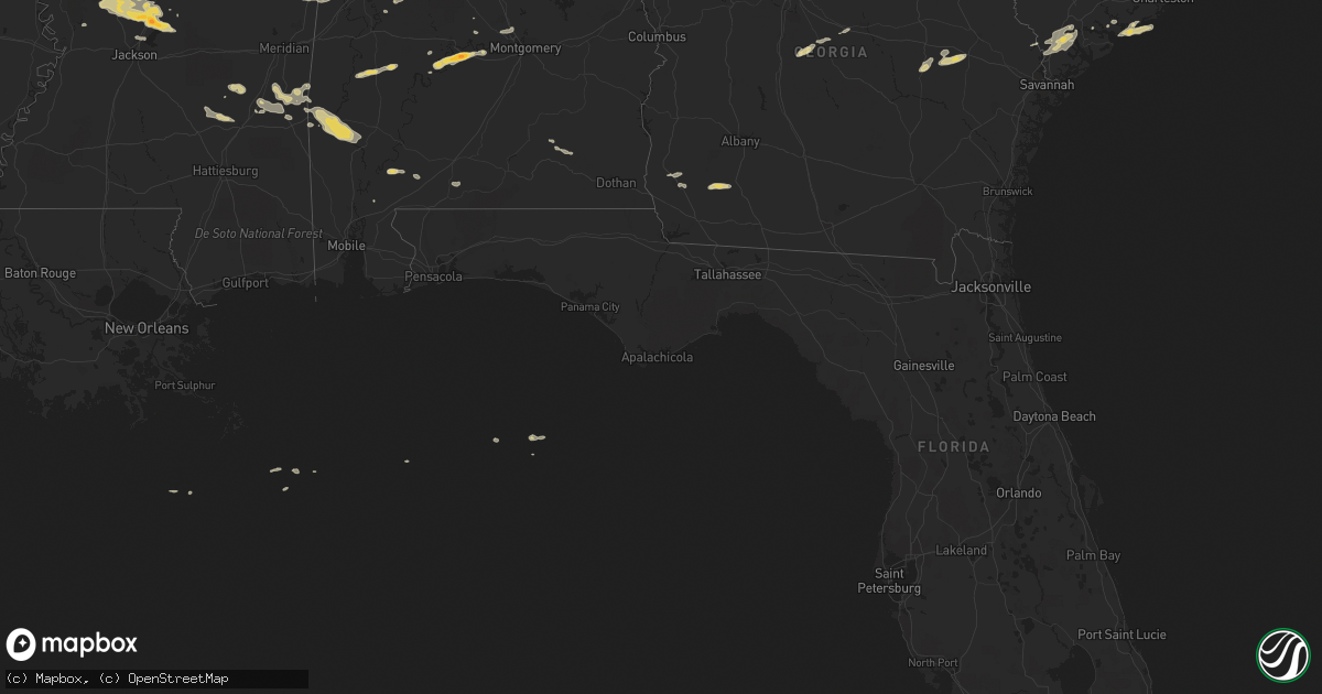 Hail map on April 5, 2012