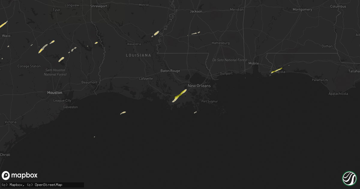 Hail map on April 5, 2014