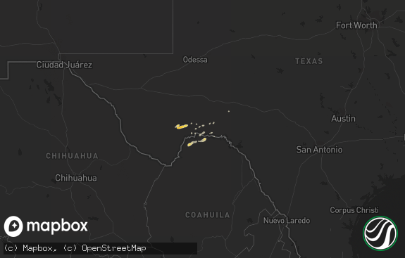 Hail map preview on 04-05-2015