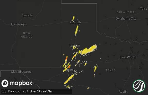 Hail map preview on 04-05-2019