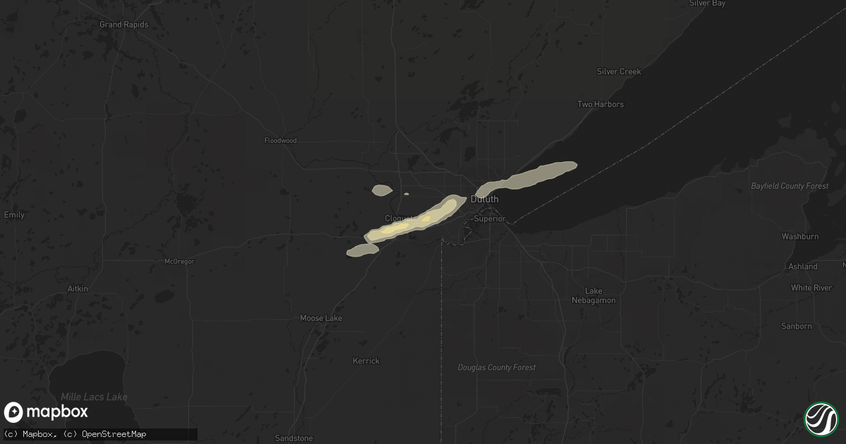 Hail map in Esko, MN on April 5, 2021