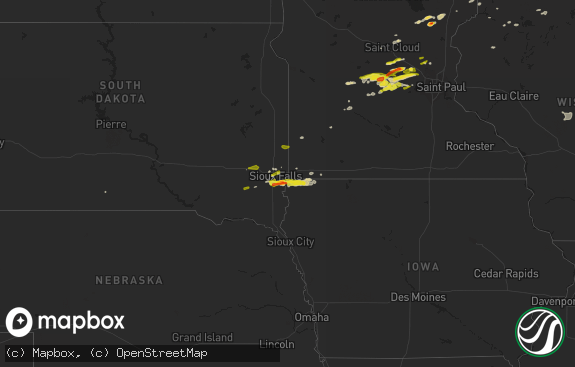 Hail map preview on 04-05-2021