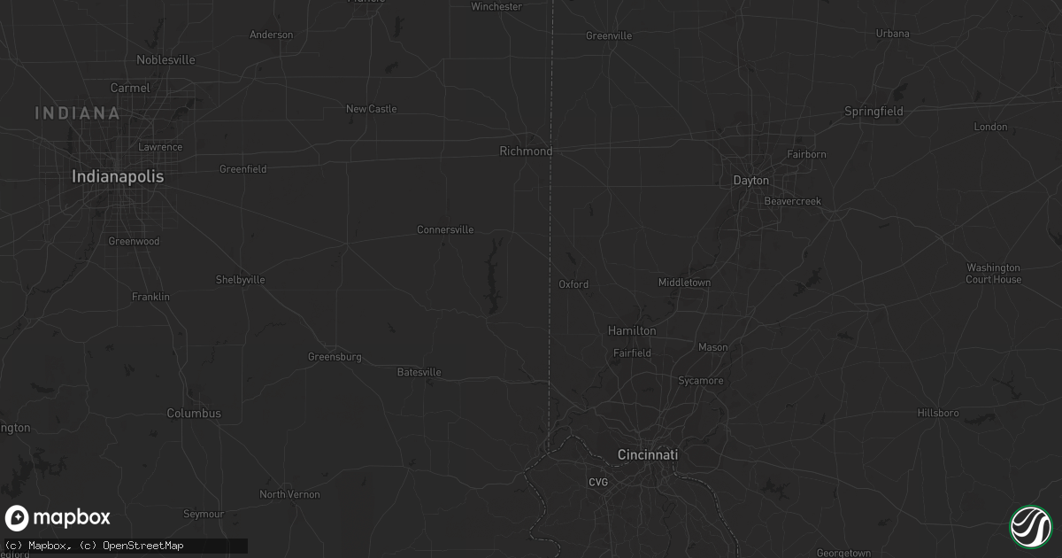 Hail map in Alma, AR on April 5, 2023