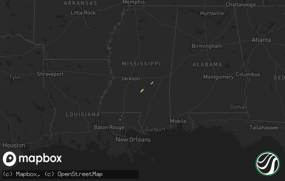 Hail map preview on 04-06-2015