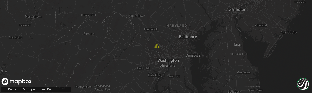 Hail map in Germantown, MD on April 6, 2017