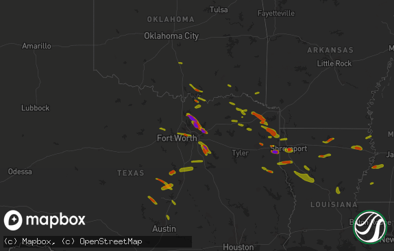 Hail map preview on 04-06-2018