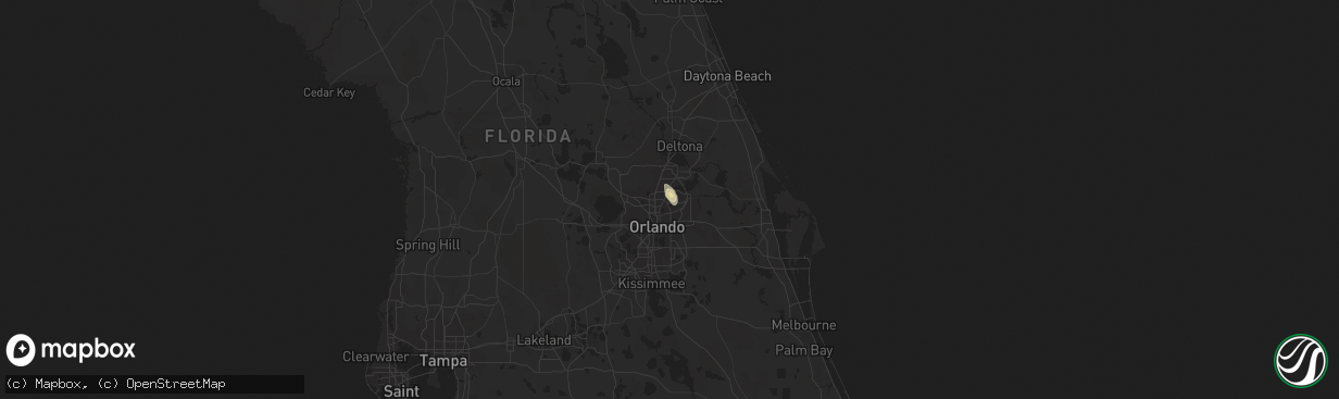 Hail map in Casselberry, FL on April 6, 2019