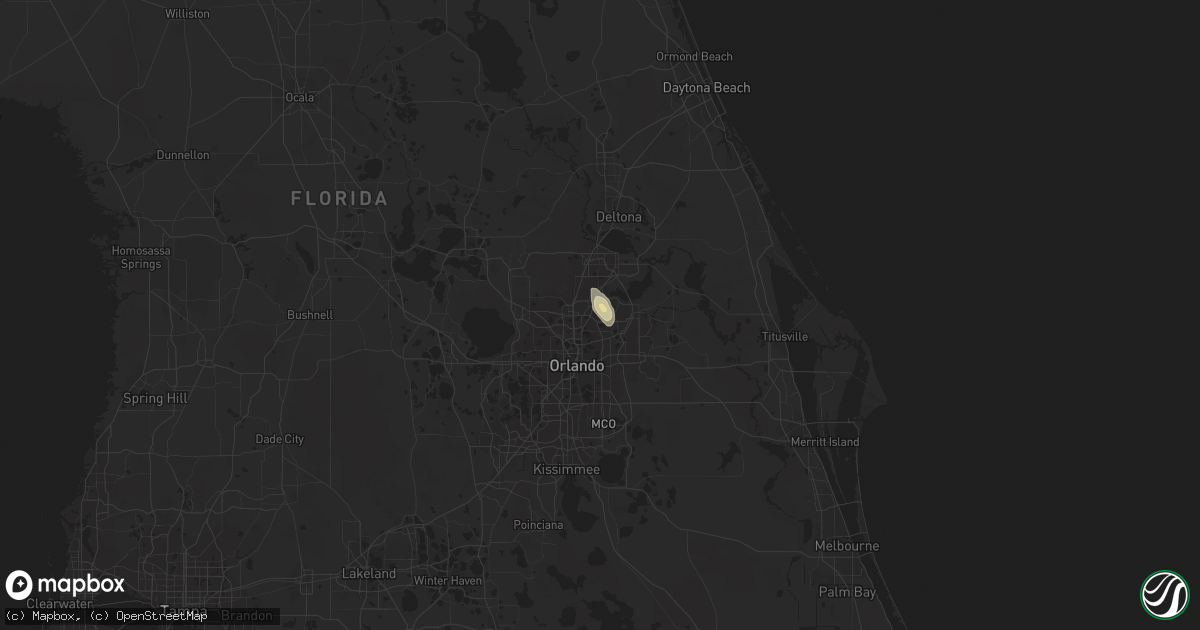 Hail map in Casselberry, FL on April 6, 2019