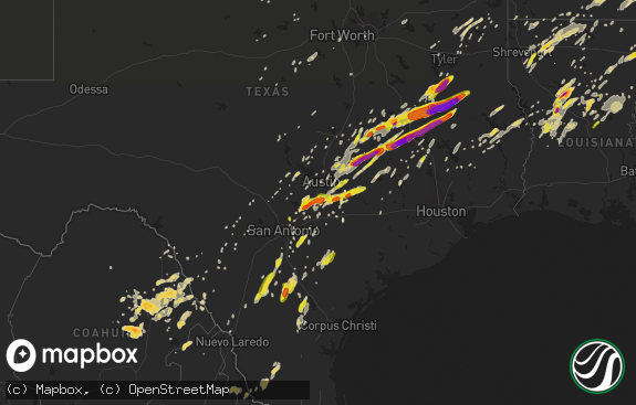 Hail map preview on 04-06-2019