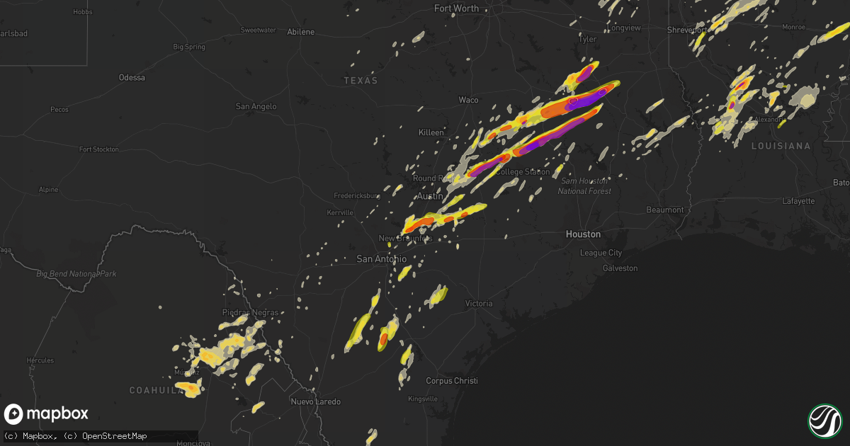 Hail map on April 6, 2019
