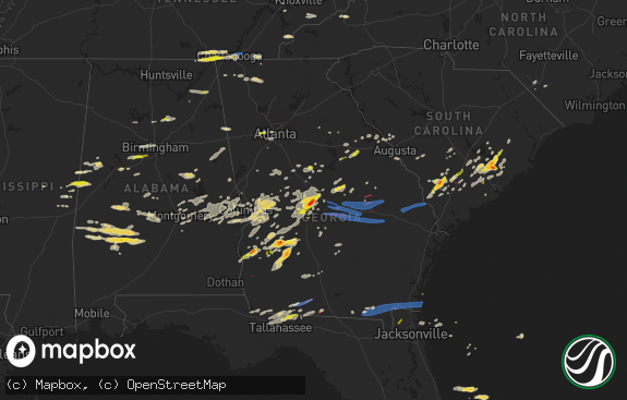 Hail map preview on 04-06-2022