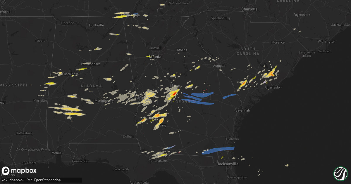 Hail map on April 6, 2022