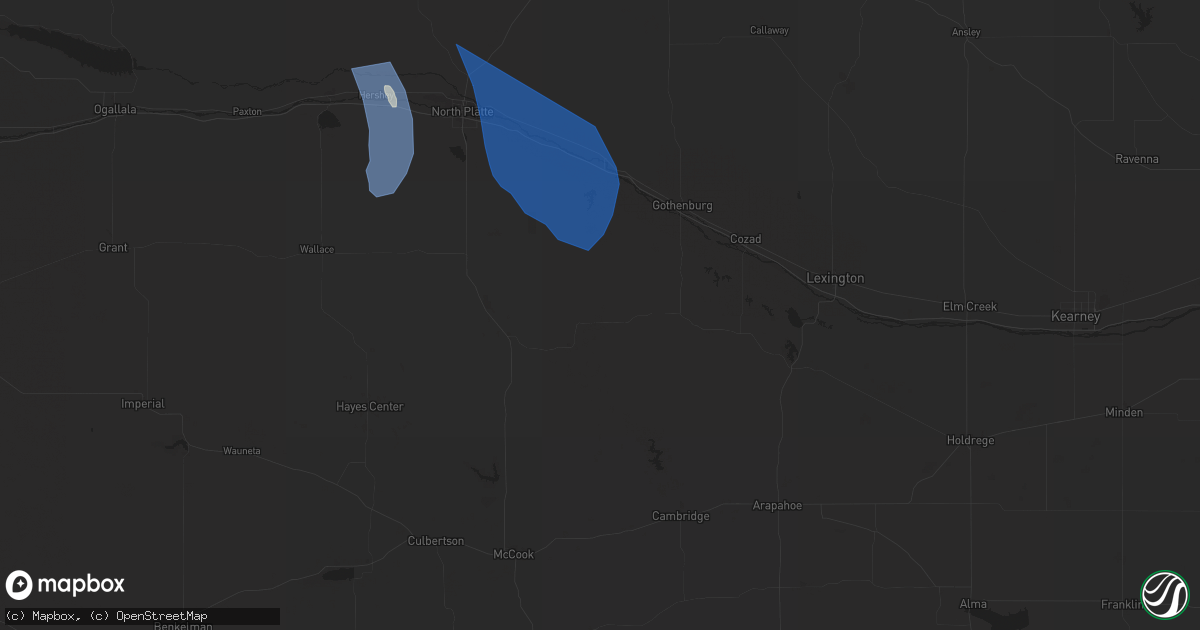 Hail map in Moorefield, NE on April 6, 2024