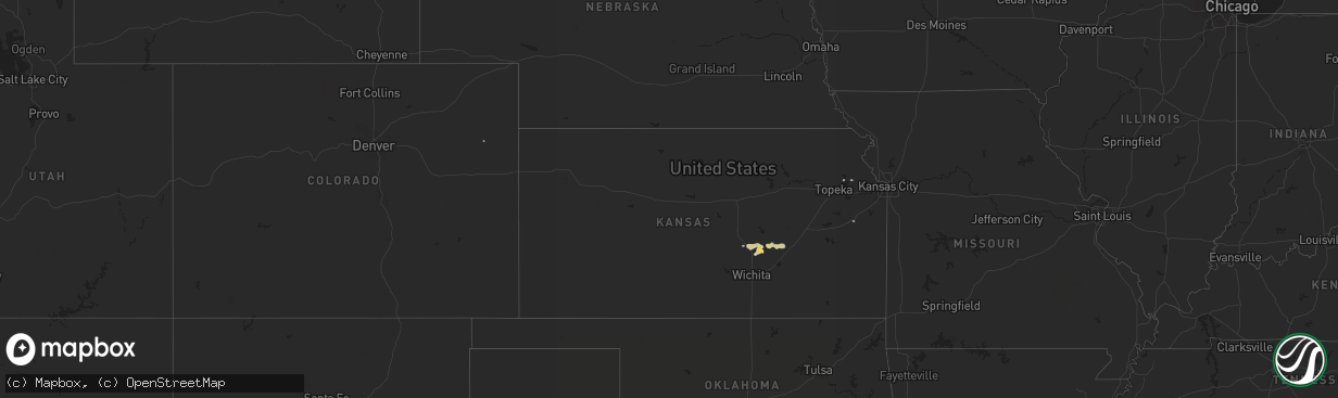 Hail map on April 7, 2011