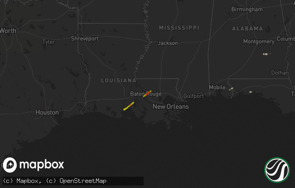 Hail map preview on 04-07-2014