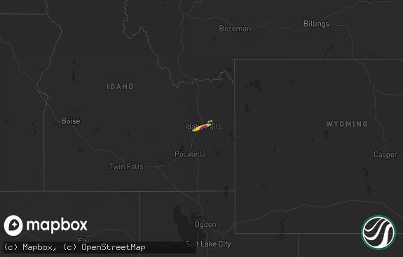 Hail map preview on 04-07-2018