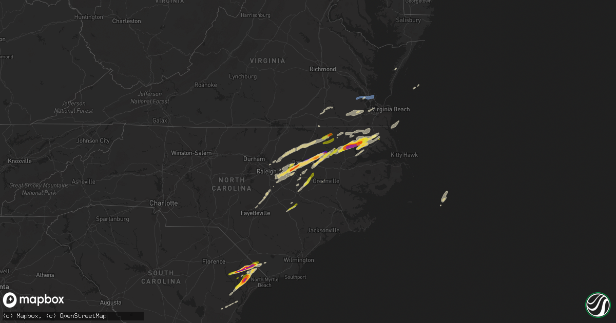 Hail map on April 7, 2022
