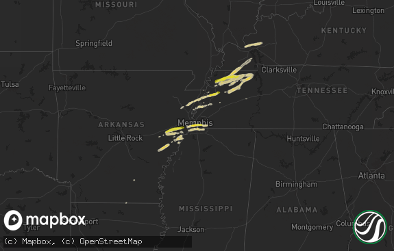 Hail map preview on 04-07-2024