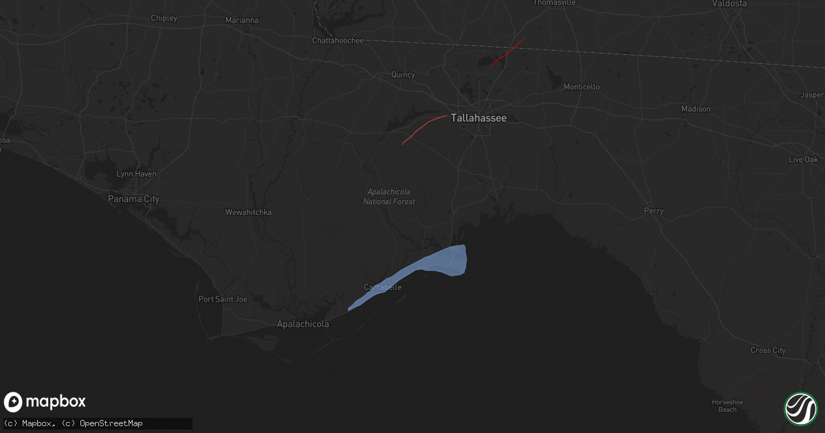 Hail map in Sopchoppy, FL on April 7, 2025