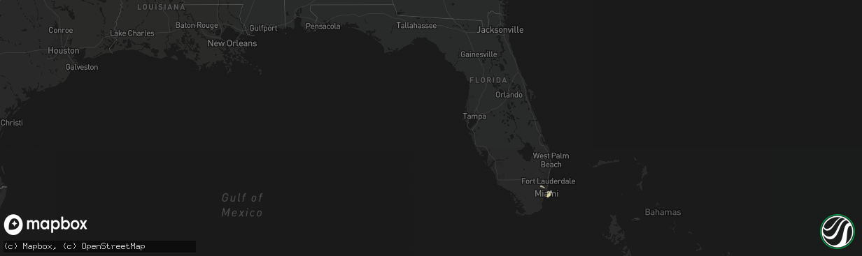 Hail map in Florida on April 7, 2026