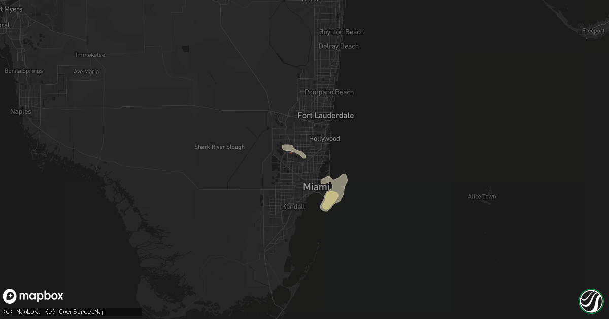 Hail map in Opa Locka, FL on April 7, 2026