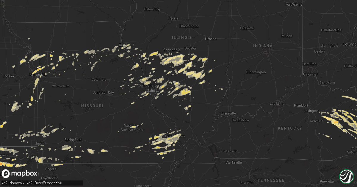 Hail map in Ohio on April 8, 2011