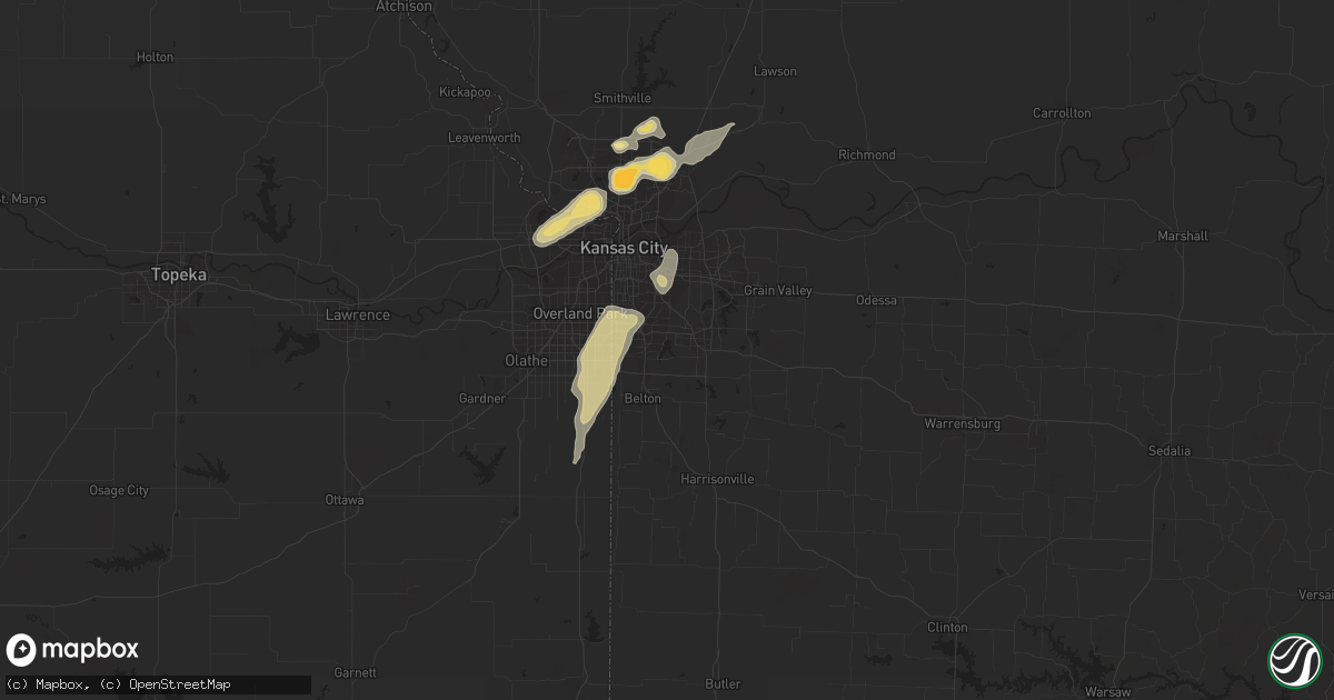 Hail map in Wichita, KS on April 8, 2011