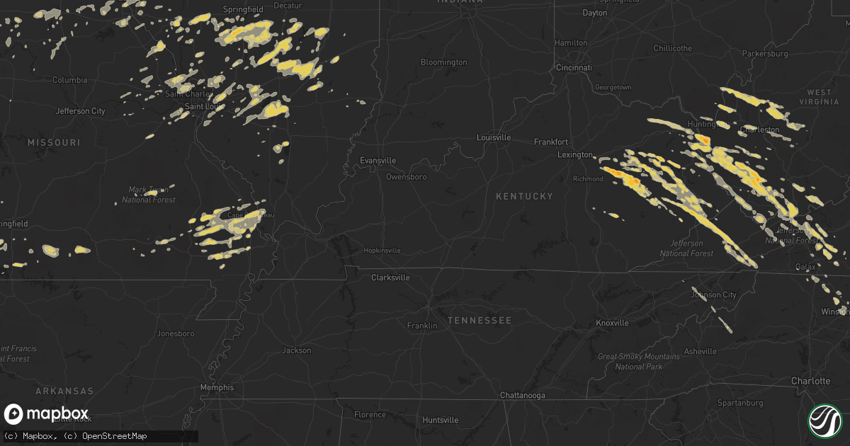 Hail map on April 8, 2011