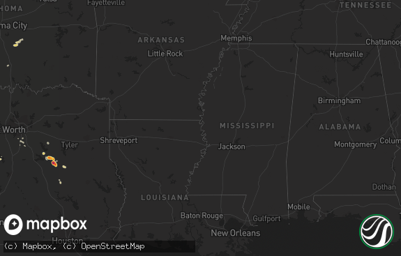 Hail map preview on 04-08-2012