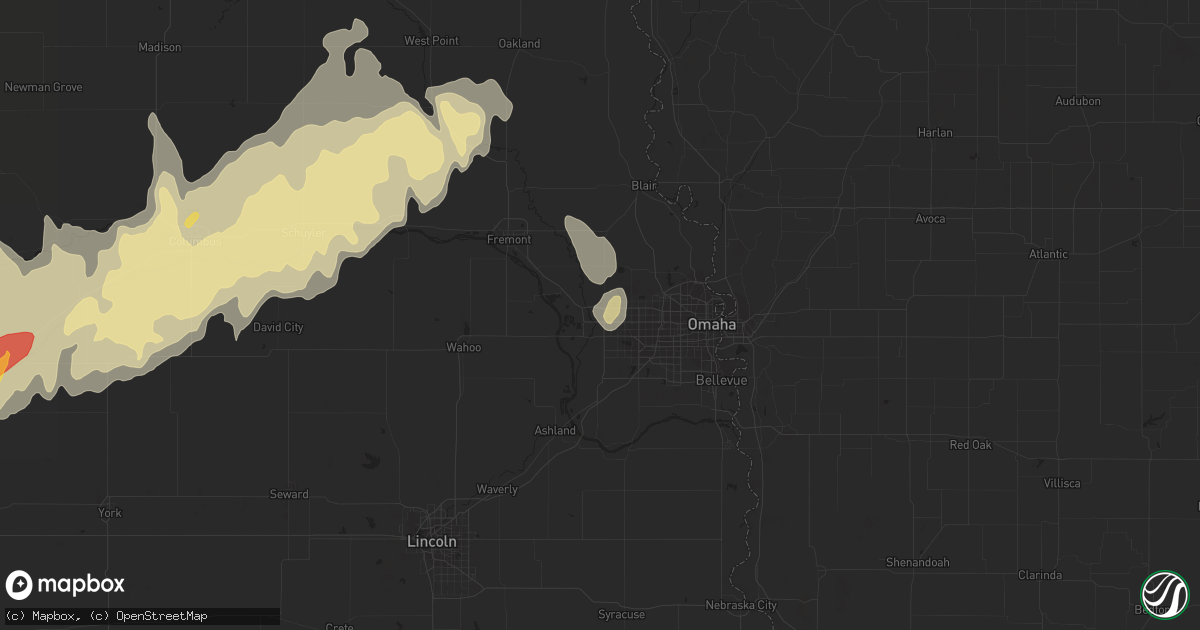 Hail map in Elkhorn, NE on April 8, 2013