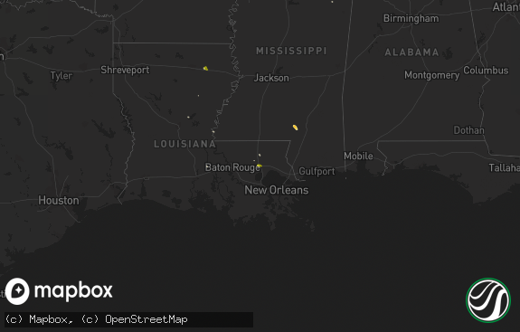 Hail map preview on 04-08-2014