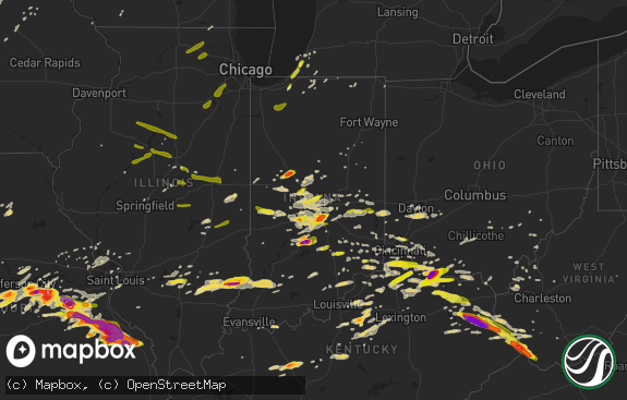 Hail map preview on 04-08-2015