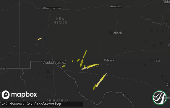 Hail map preview on 04-08-2016