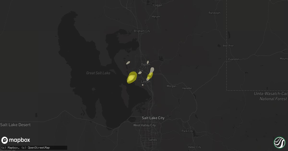 Hail map in Hill Afb, UT on April 8, 2017