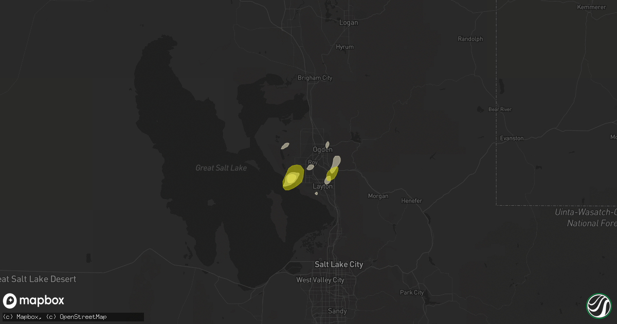 Hail map in Roy, UT on April 8, 2017