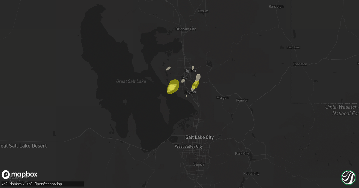 Hail map in Syracuse, UT on April 8, 2017
