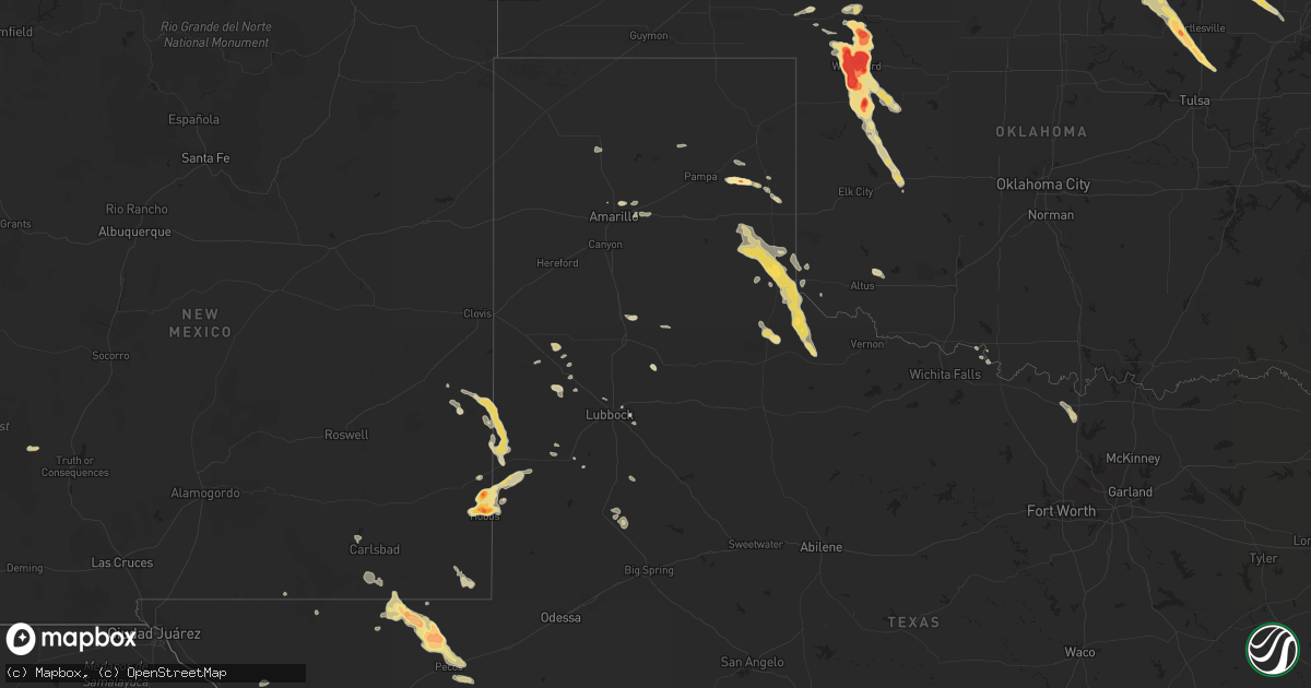 Hail map in Kansas on April 9, 2012