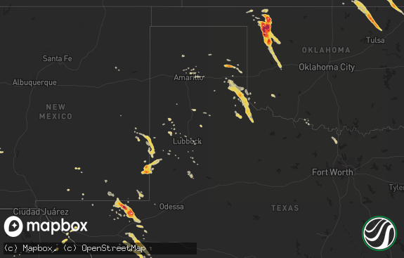 Hail map preview on 04-09-2012