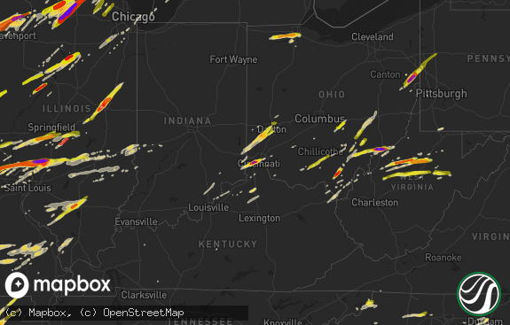 Hail map preview on 04-09-2015