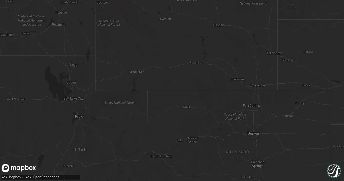 Hail map on April 9, 2016
