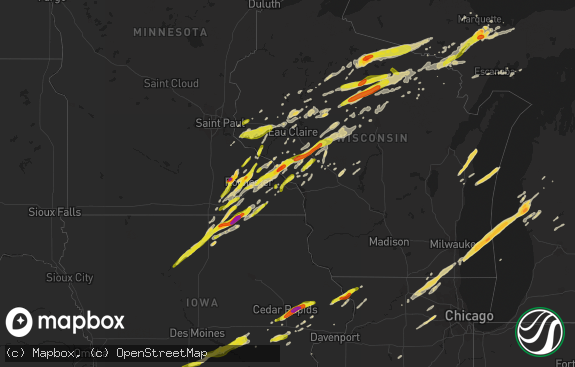 Hail map preview on 04-09-2017