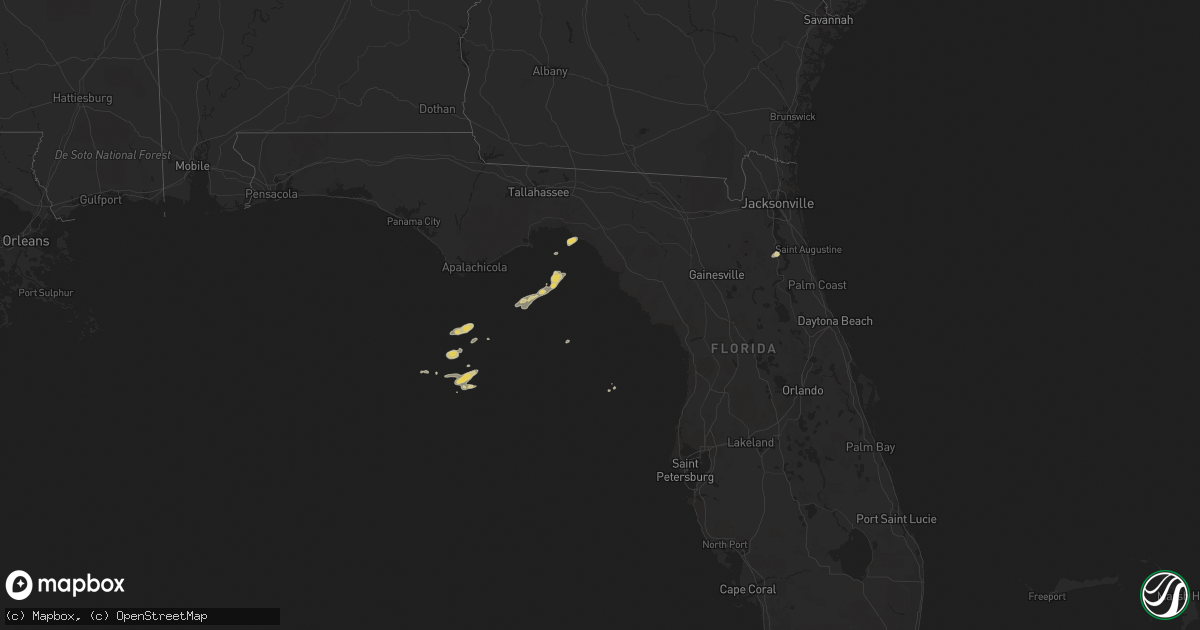 Hail map on April 9, 2018