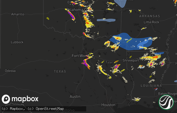 Hail map preview on 04-09-2021