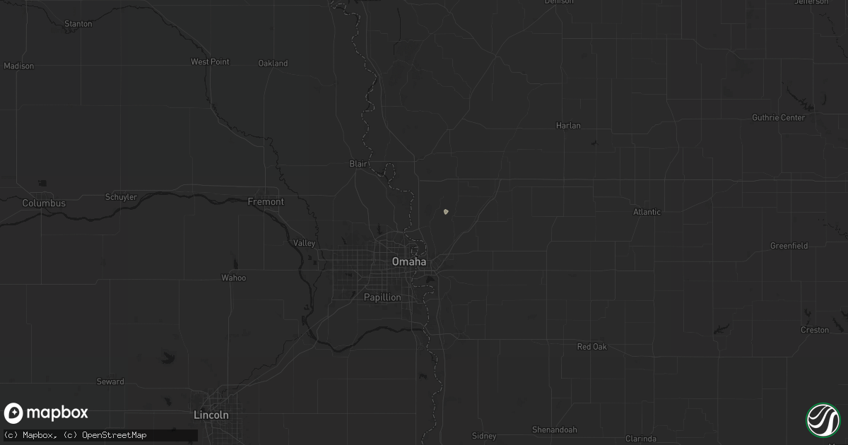 Hail map in Crescent, IA on April 9, 2026