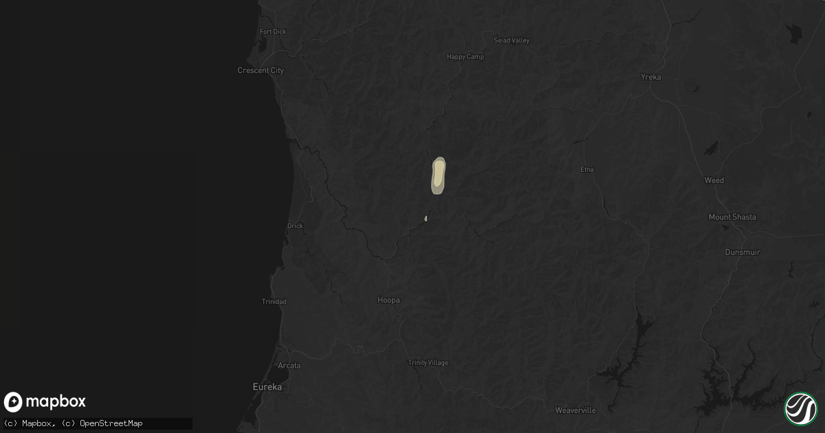 Hail map in Orleans, CA on April 9, 2026