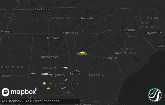 Hail map preview on 04-10-2015