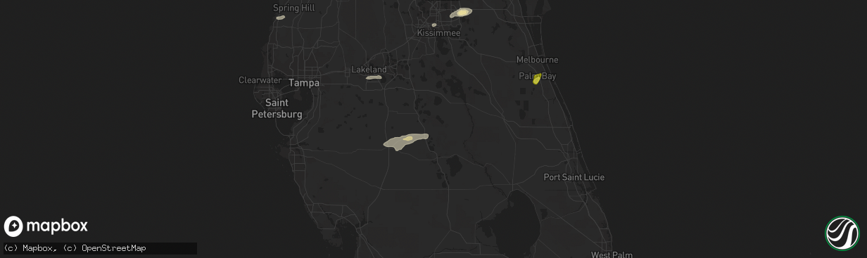 Hail map in Avon Park, FL on April 10, 2018